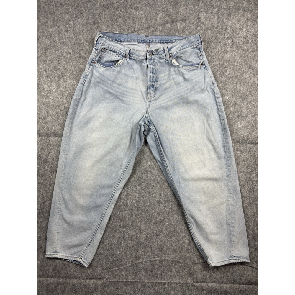 Old Navy Women's Extra High Rise Balloon Jeans Light Wash Ankle Length Size 18